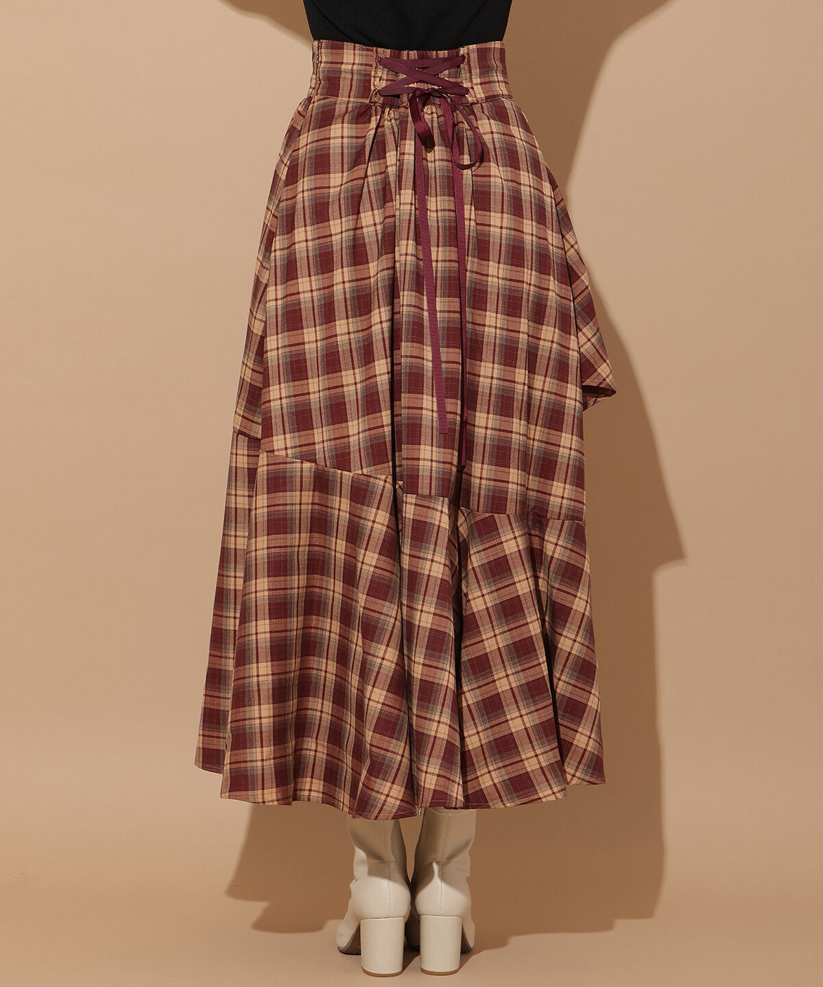 WILLSELECTION「アシメフリルレイヤードスカート」|フレア|