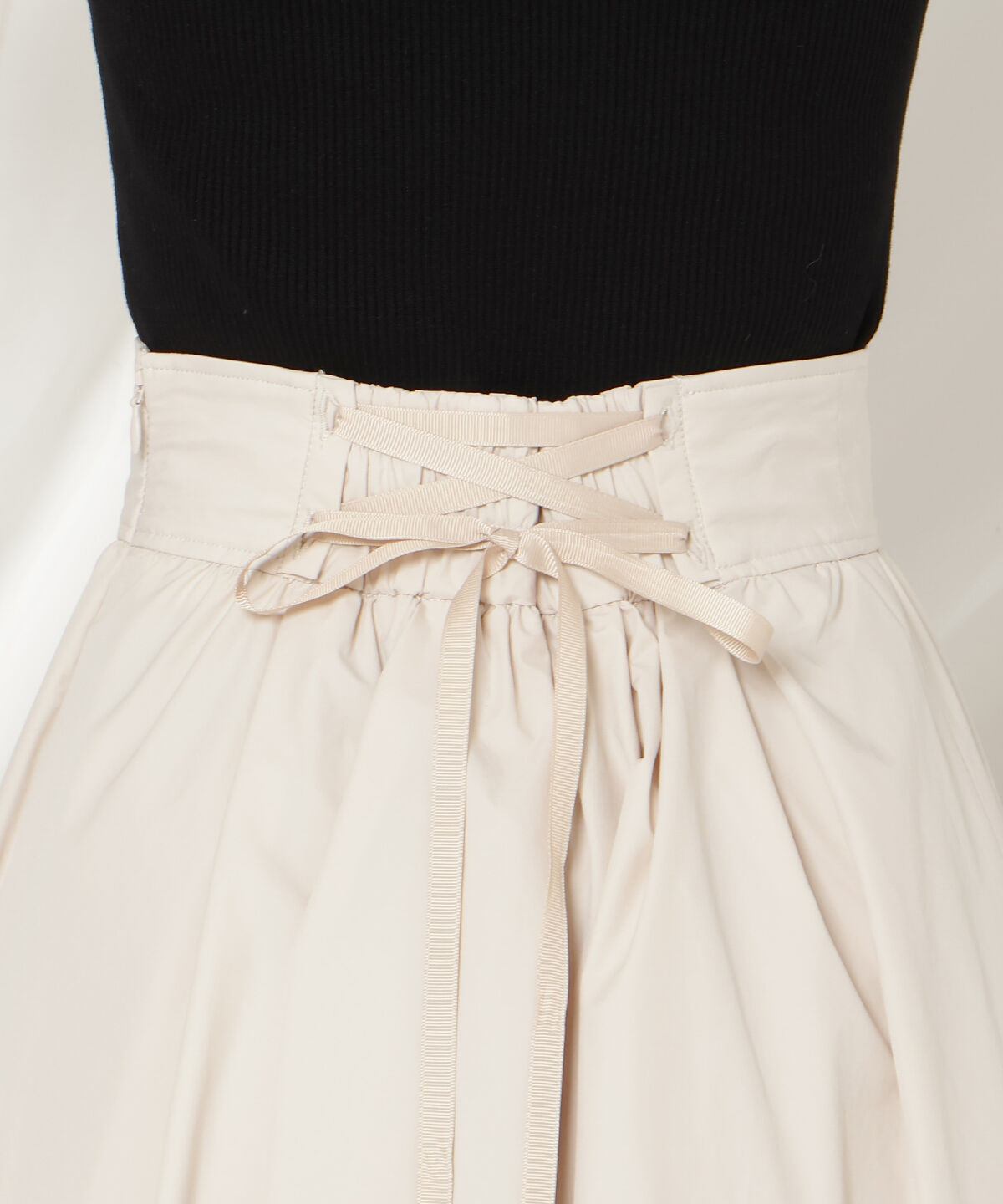 WILLSELECTION「パールタックギャザースカート」|フレア|