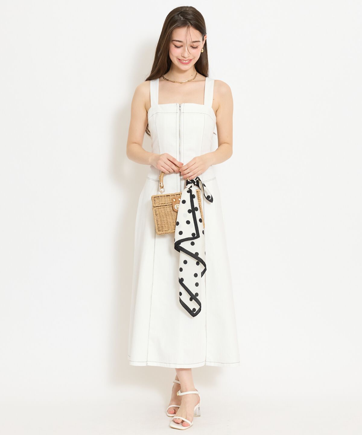 WILLSELECTION「ステッチデザインフロントZIPワンピース」|ワンピース|