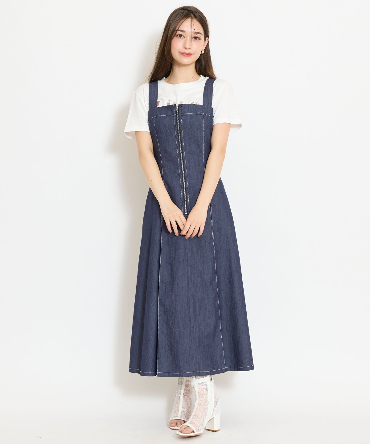 WILLSELECTION「ステッチデザインフロントZIPワンピース」|ワンピース|