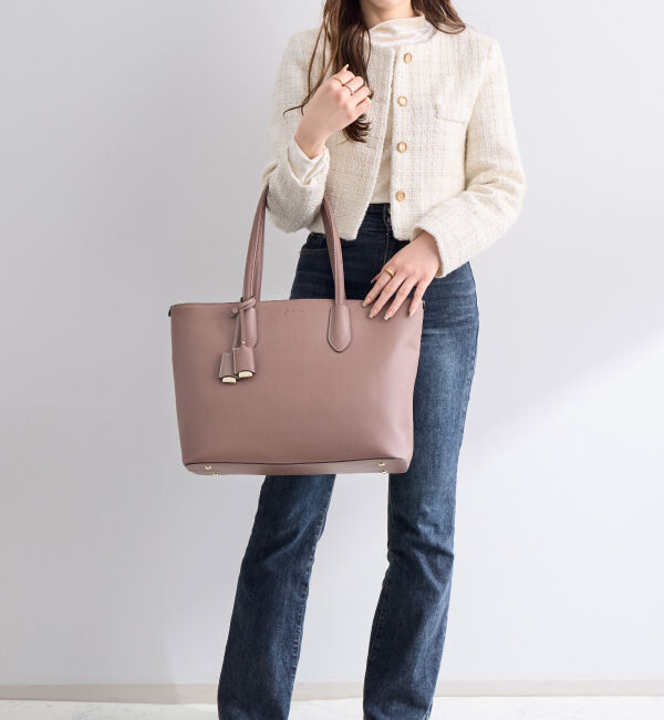 Jewelna Rose「Jewelna Rose  リタ・トートバッグ A4サイズ 16146」|トートバッグ|ダスティーピンク