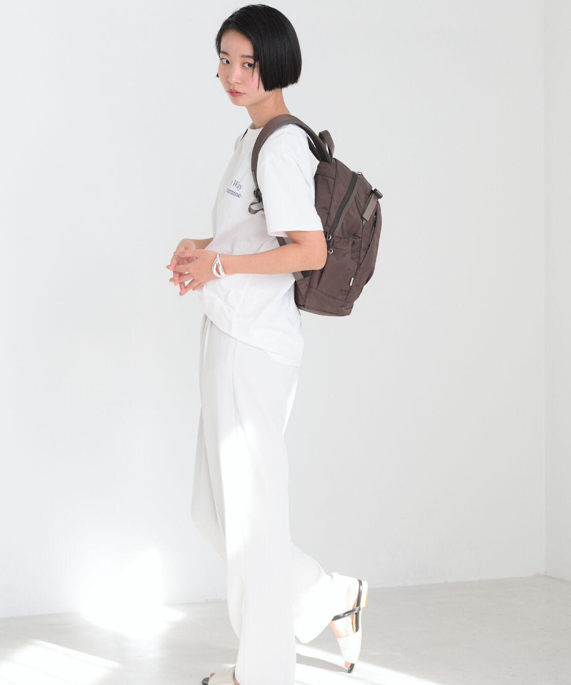 W&.Day/Night「W&.Day/Night アウリンコ ラウンドリュック B5サイズ 11.0インチタブレット収納 15173」|リュック|