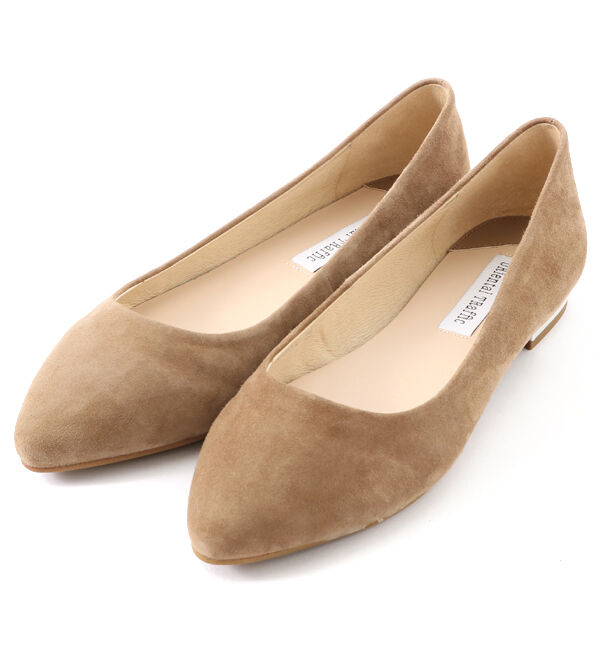 ORiental TRaffic「【アウトレット価格】本革スエードフラットパンプス/R-6002」|パンプス|BEIGE