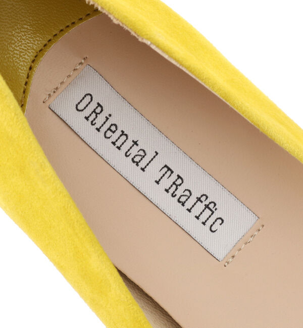 ORiental TRaffic「【アウトレット価格】本革スエードフラットパンプス/R-6002」|パンプス|