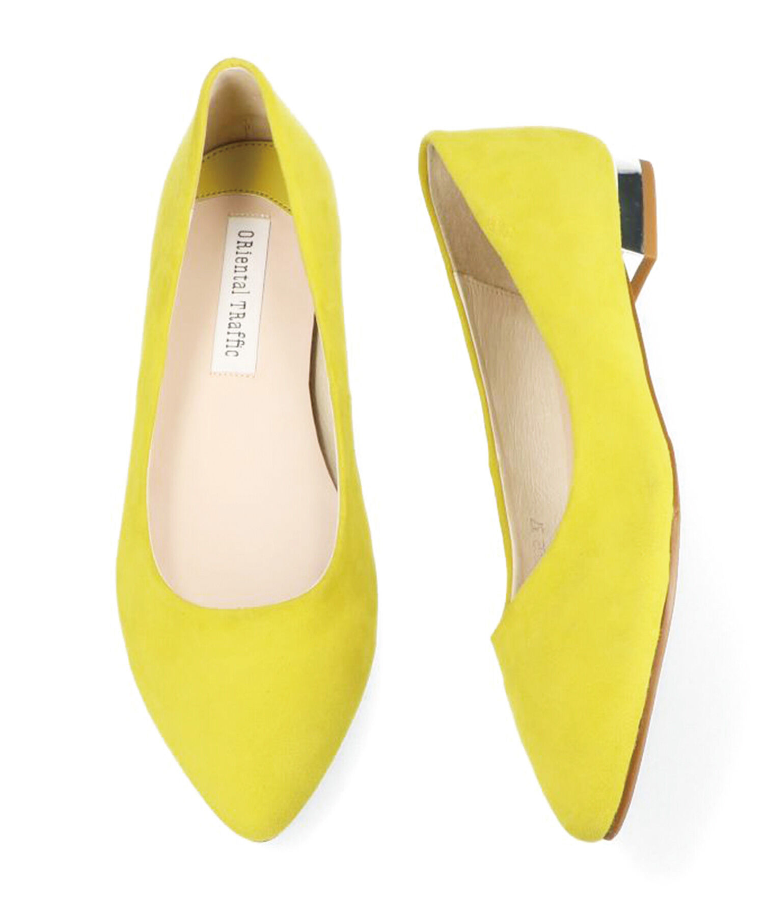 ORiental TRaffic「【アウトレット価格】本革スエードフラットパンプス/R-6002」|パンプス|