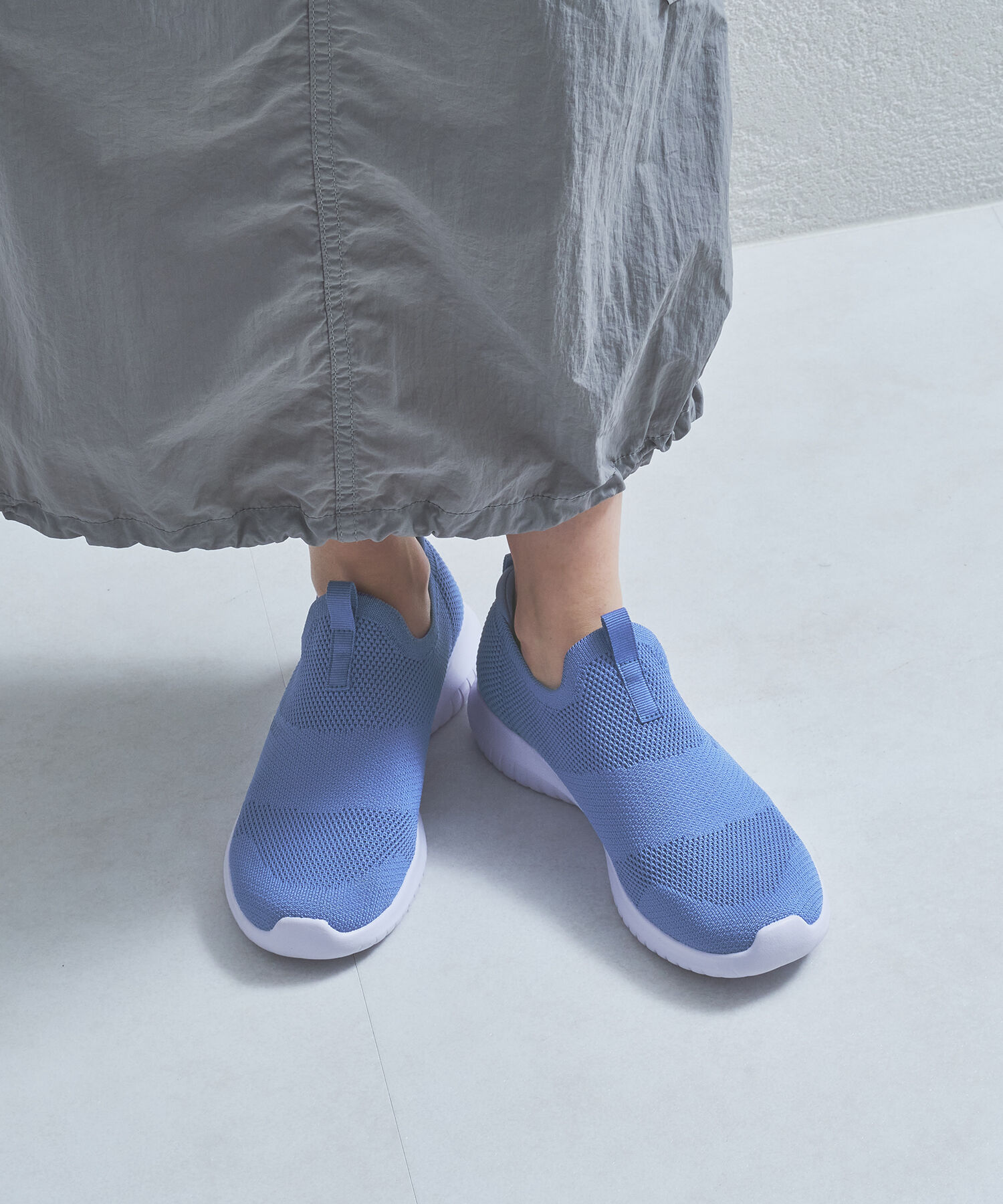 ORiental TRaffic「【累計19万足突破 】 ニット スニーカー /3709 柔らかい 伸縮性 軽量」|スニーカー|BLUE