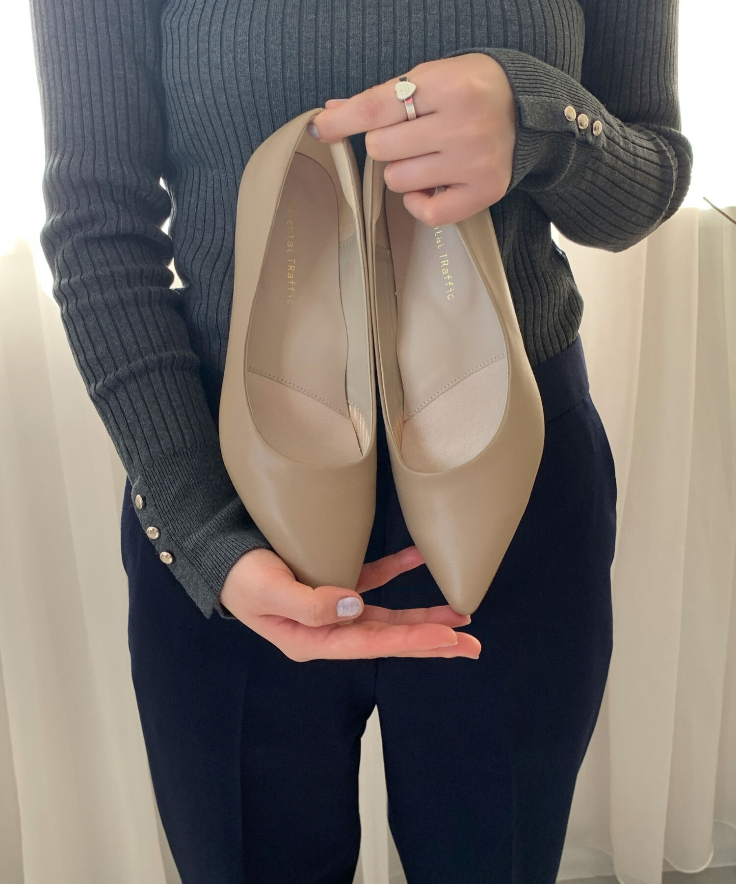 ORiental TRaffic「【跳べるパンプス/シリーズ累計１５０万足突破】ミドルヒール パンプス /R-3202 オフィス」|パンプス|