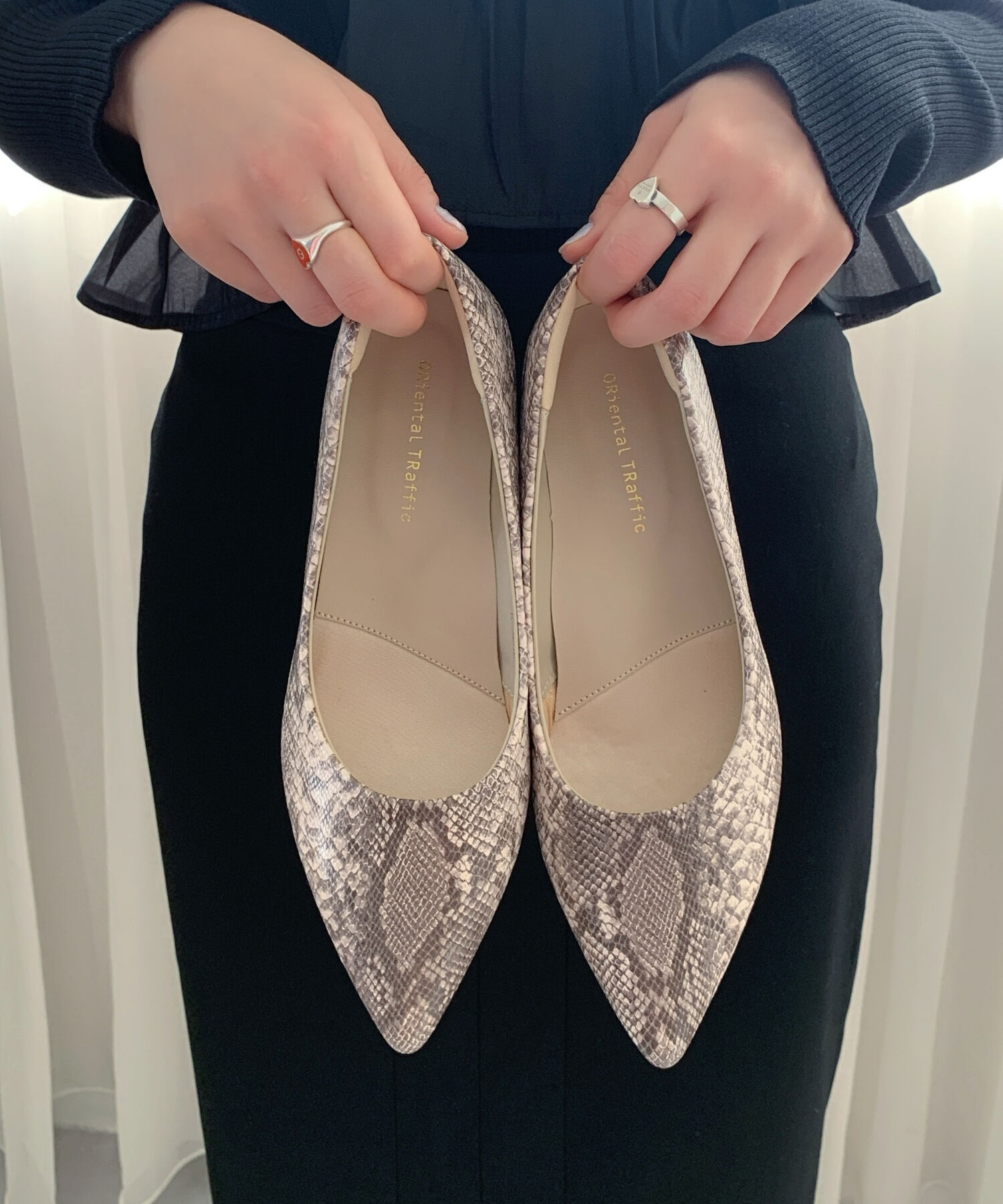 ORiental TRaffic「【跳べるパンプス/シリーズ累計１５０万足突破】ミドルヒール パンプス /R-3202 オフィス」|パンプス|