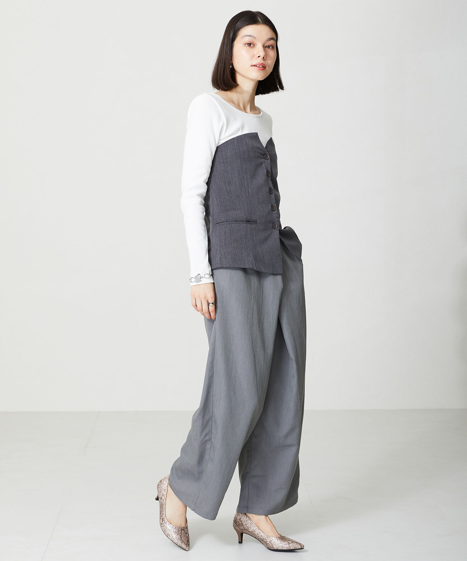 ORiental TRaffic「【跳べるパンプス/シリーズ累計１５０万足突破】ミドルヒール パンプス /R-3202 オフィス」|パンプス|