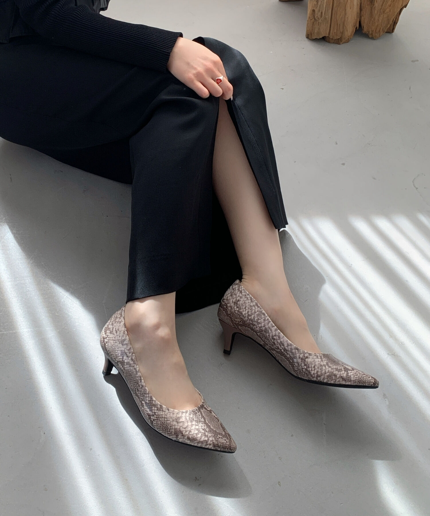 ORiental TRaffic「【跳べるパンプス/シリーズ累計１５０万足突破】ミドルヒール パンプス /R-3202 オフィス」|パンプス|