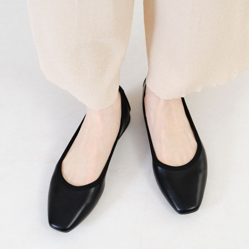 ORiental TRaffic「【WEB限定】ポケッタブルスクエアトゥパンプス/R-4005」|パンプス|