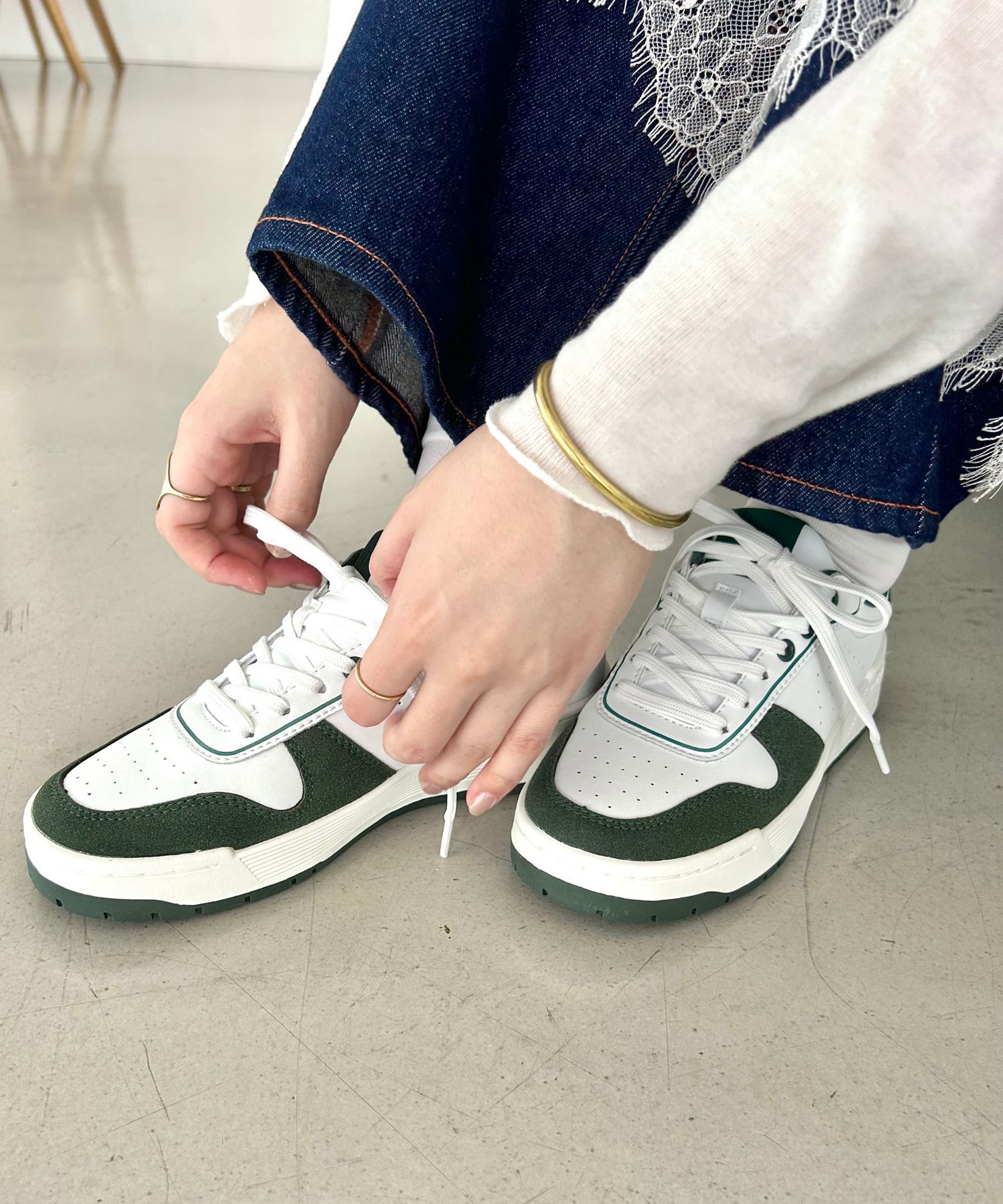 ORiental TRaffic「【トレンド】パンチングミッドソールスニーカー/OT3725 スニーカー 定番 人気 売れてる」|スニーカー|