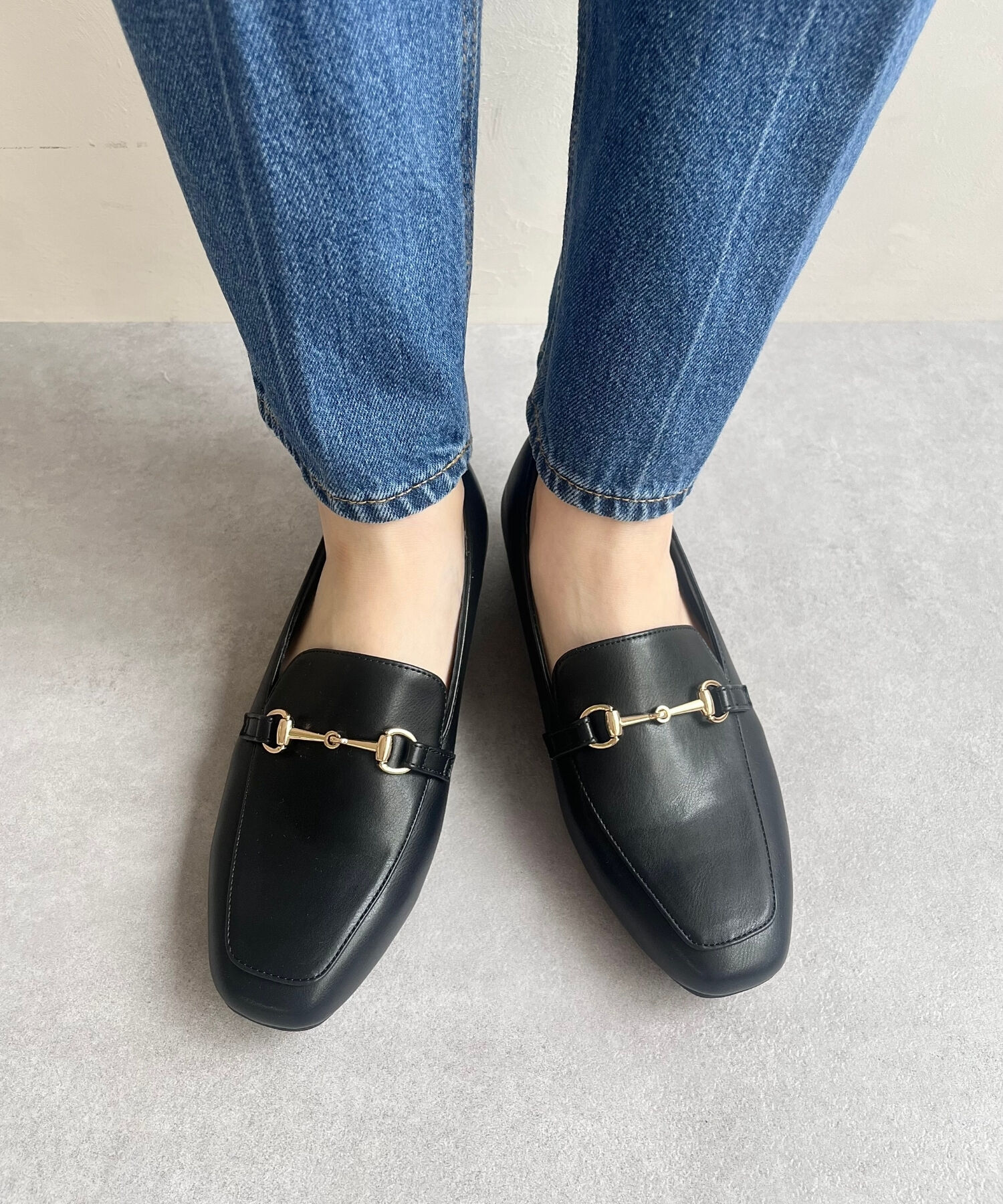 ORiental TRaffic「【跳べるパンプス/シリーズ累計１５０万足突破】スクエアトゥ ビット モチーフ  ローファー /R-3210」|パンプス|