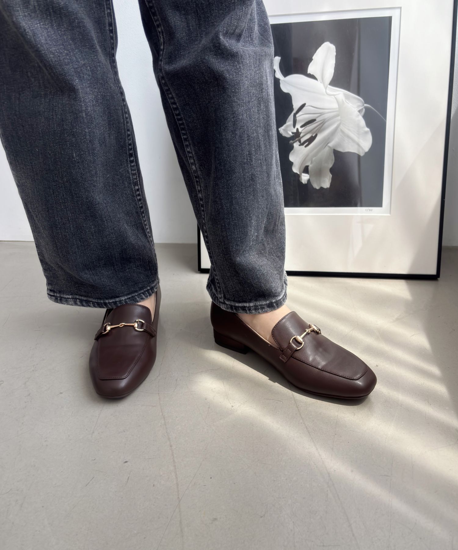 ORiental TRaffic「【跳べるパンプス/シリーズ累計１５０万足突破】スクエアトゥ ビット モチーフ  ローファー /R-3210」|パンプス|