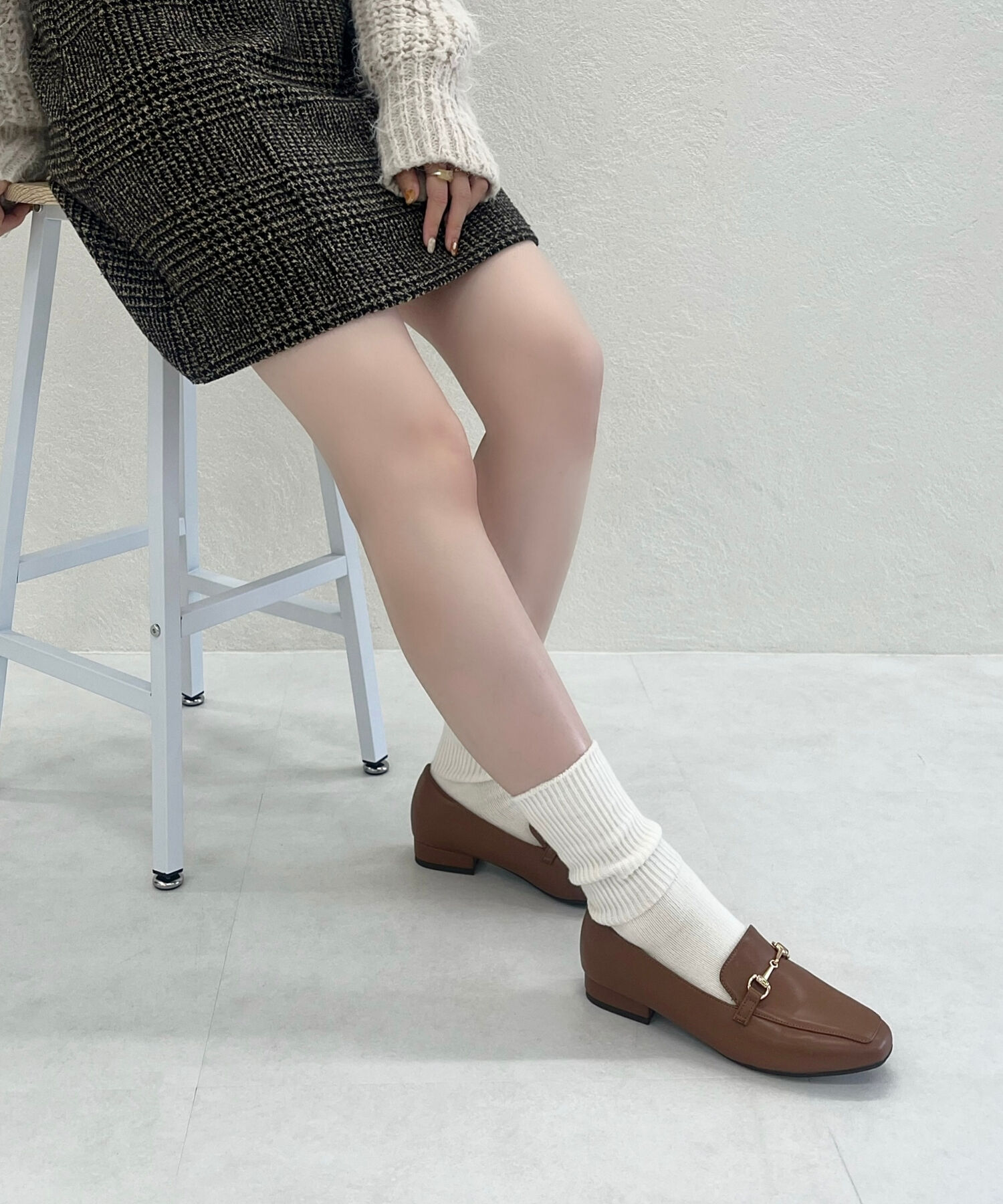 ORiental TRaffic「【跳べるパンプス/シリーズ累計１５０万足突破】スクエアトゥ ビット モチーフ  ローファー /R-3210」|パンプス|