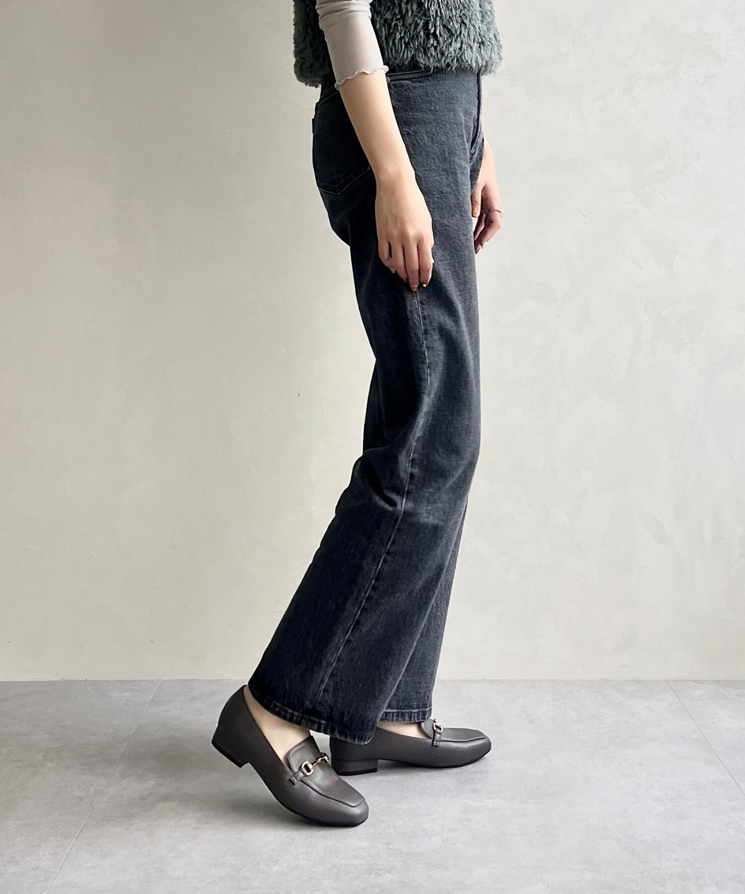 ORiental TRaffic「【跳べるパンプス/シリーズ累計１５０万足突破】スクエアトゥ ビット モチーフ  ローファー /R-3210」|パンプス|