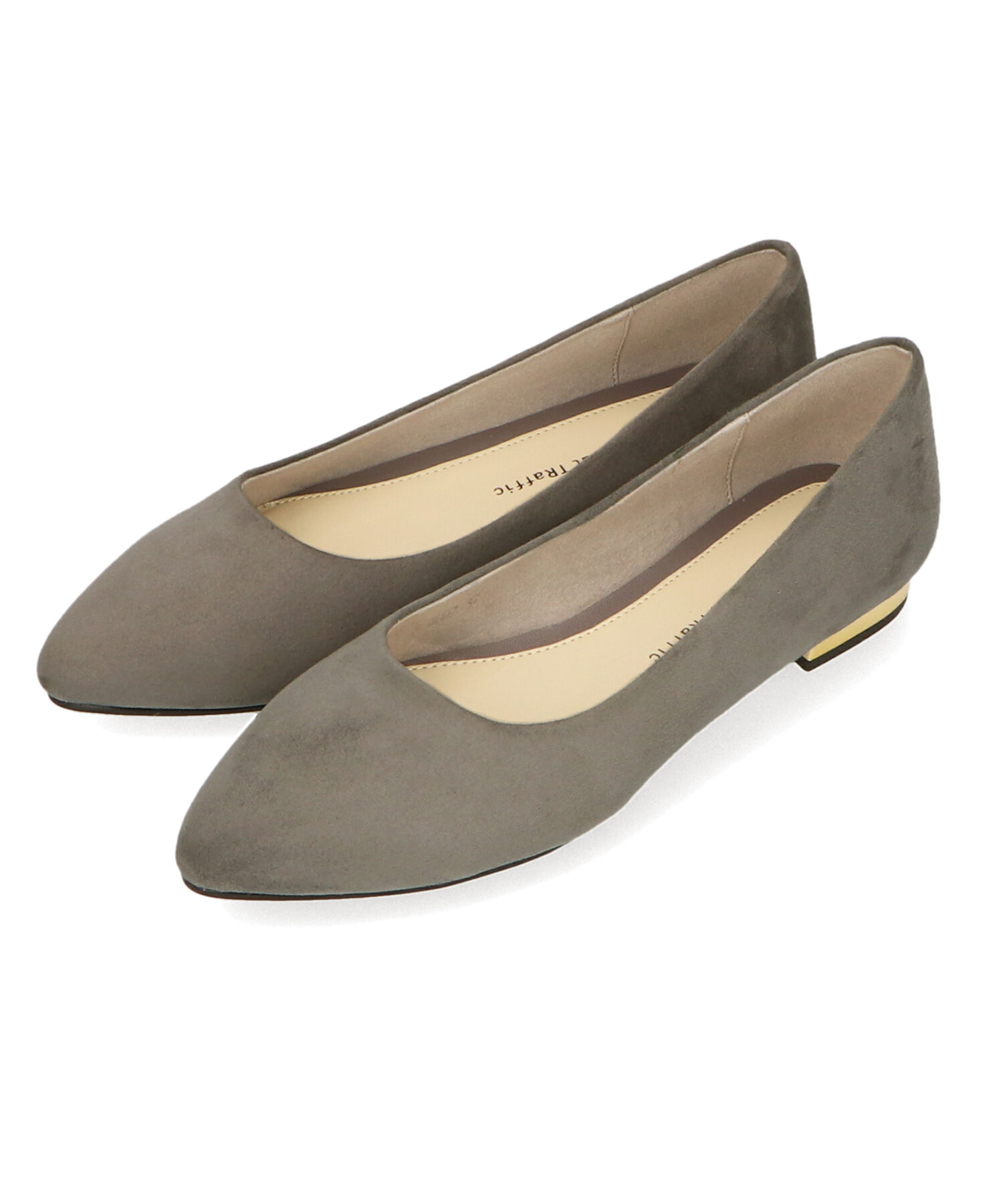 ORiental TRaffic「【WEB限定 / 累計16万足突破】ポインテッドトゥ フラット パンプス /R-4007 通勤靴 厚手クッション」|パンプス|