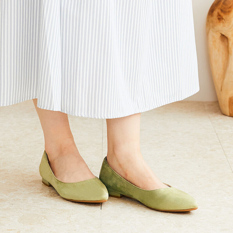 ORiental TRaffic「【跳べるパンプス/シリーズ累計１５０万足突破】プレーン フラット ヒール/R-3212 パンプス」|パンプス|