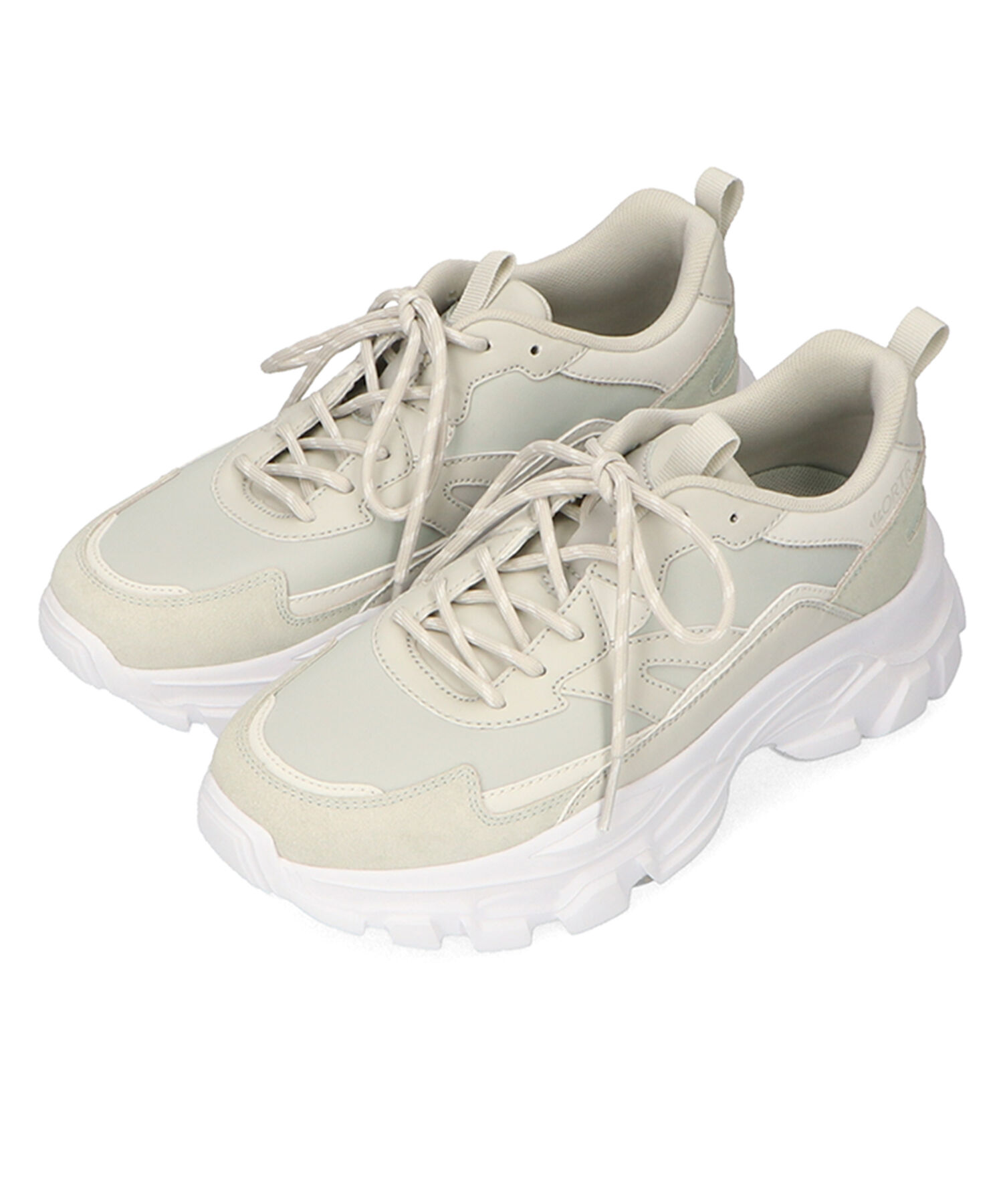 ORiental TRaffic「【アウトレット価格】ストライプシューレース厚底スニーカー/OT3728」|スニーカー|