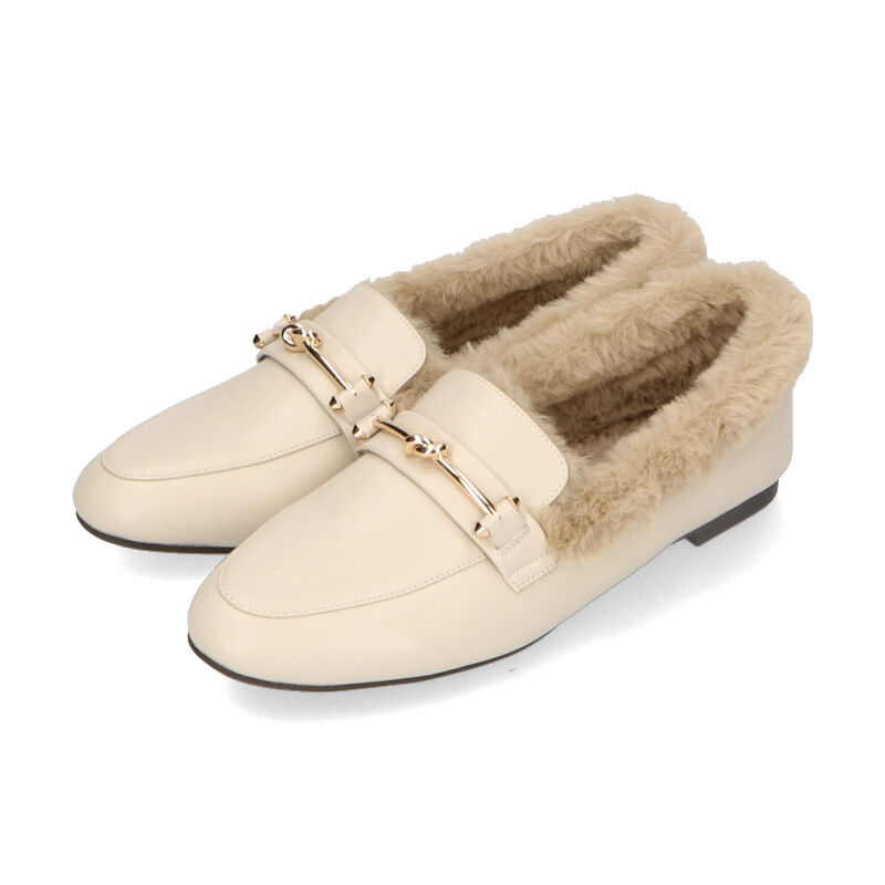 ORiental TRaffic「ゴールドモチーフファーローファー/31307」|パンプス|