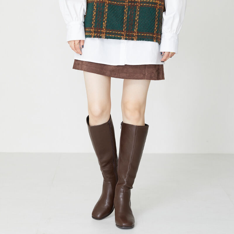 ORiental TRaffic「スクエアトゥヒールロングブーツ/31503」|ロングブーツ|