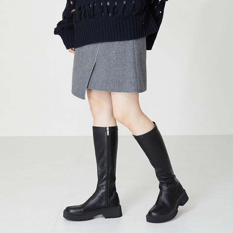 ORiental TRaffic「厚底ストレッチロングブーツ/31508」|ロングブーツ|