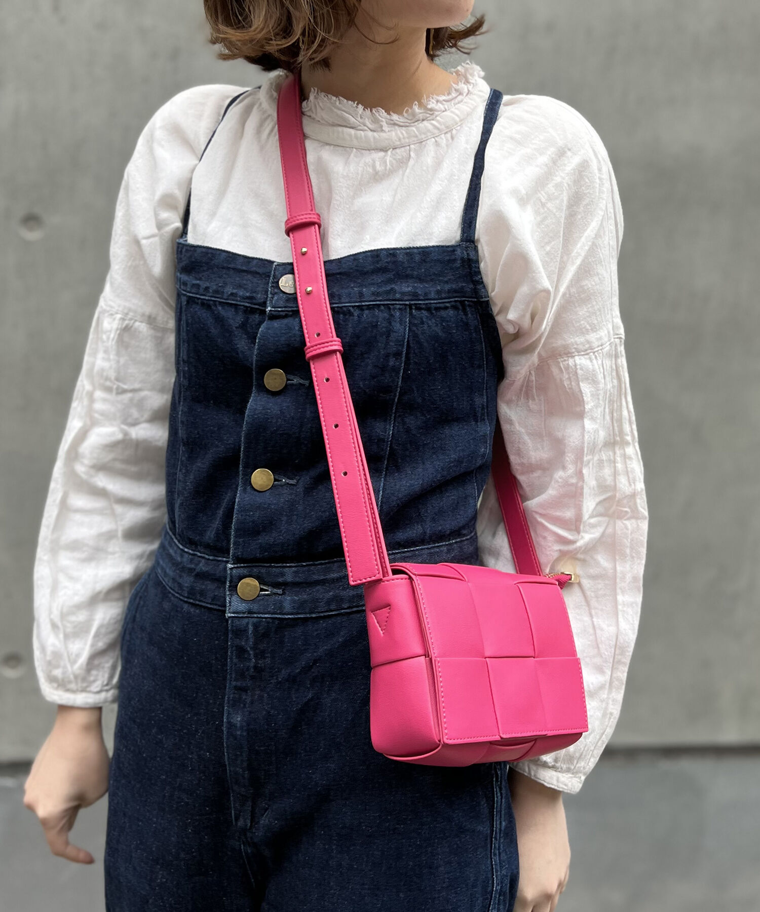 ORiental TRaffic「【BAG】編み込みショルダーバッグ/BA-213 ハンドバッグ ショルダーバッグ」|ショルダー・メッセンジャー|