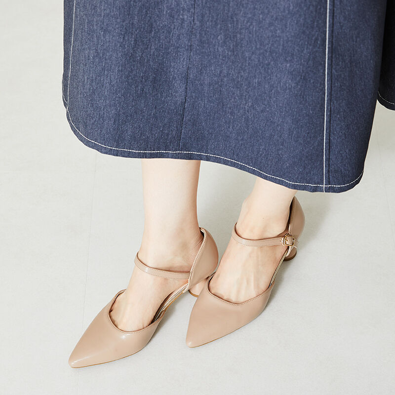 ORiental TRaffic「変形ヒールセパレートパンプス/41123」|パンプス|