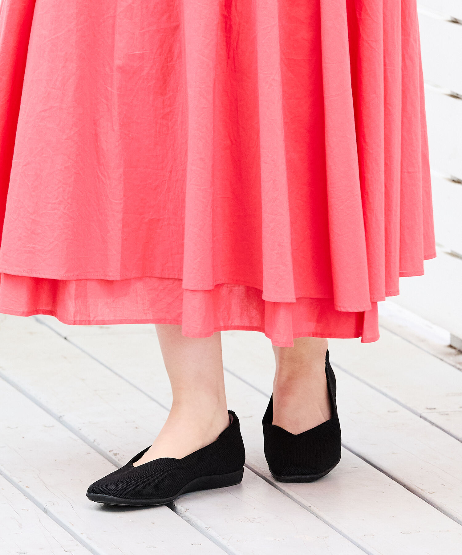 ORiental TRaffic「【洗濯OK】 ニット パンプス /R-3215 軽量 フラット ニット 通気性 柔らかい」|パンプス|