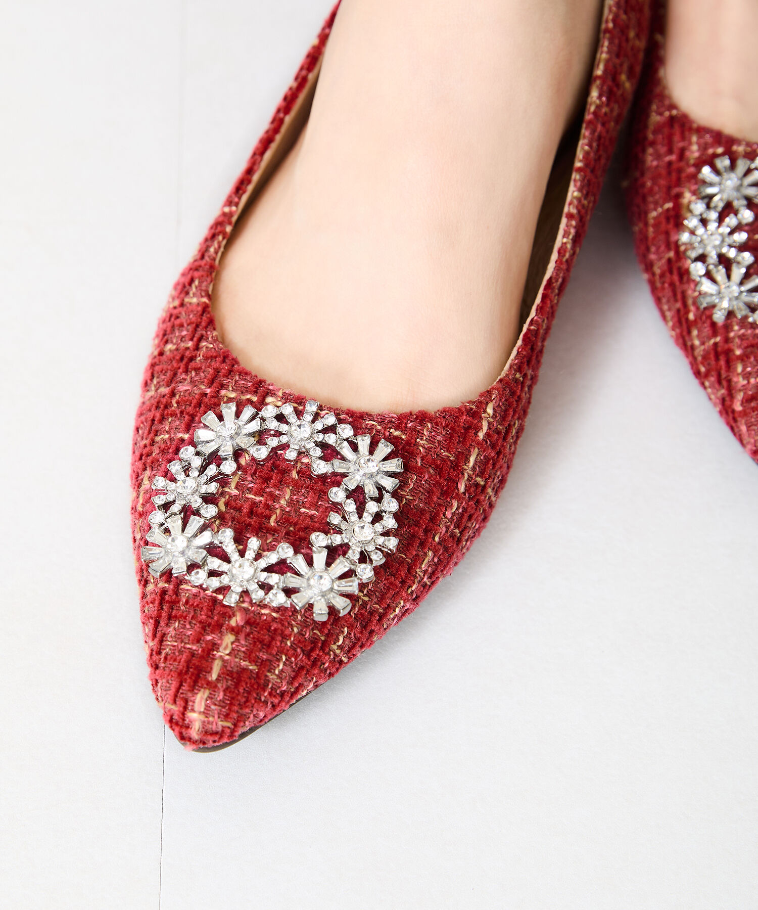 ORiental TRaffic「ビジュー フラット パンプス /41306」|パンプス|