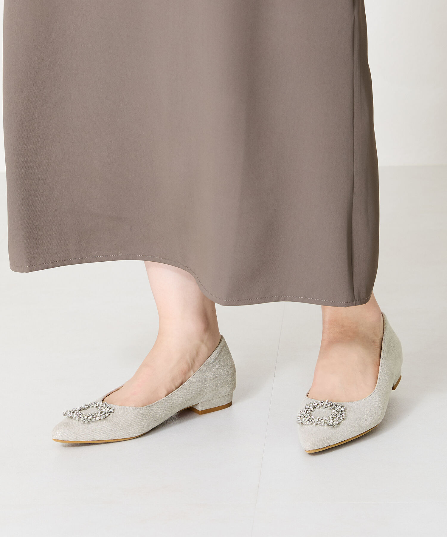 ORiental TRaffic「ビジュー フラット パンプス /41306」|パンプス|