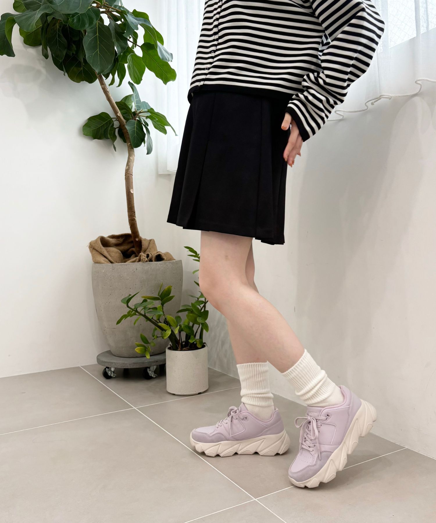 ORiental TRaffic「【アウトレット価格】パンチングデザインボリュームソールスニーカー/OT3738」|スニーカー|