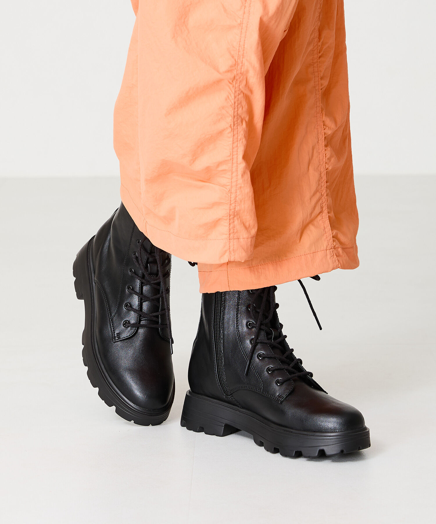 ORiental TRaffic「レースアップ 厚底 ブーツ /41401」|ショートブーツ|