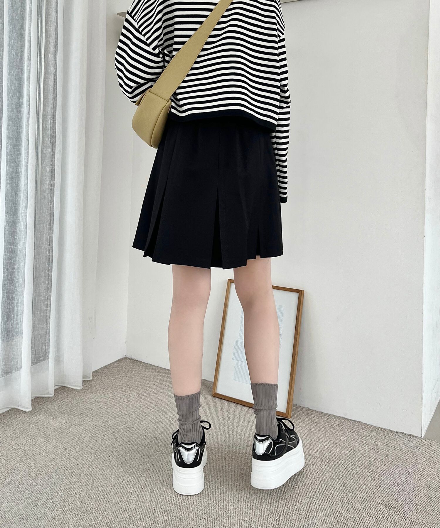 ORiental TRaffic「【トレンド】メタリックラインボリュームソールスニーカー/OT3740 厚底 スニーカー」|スニーカー|