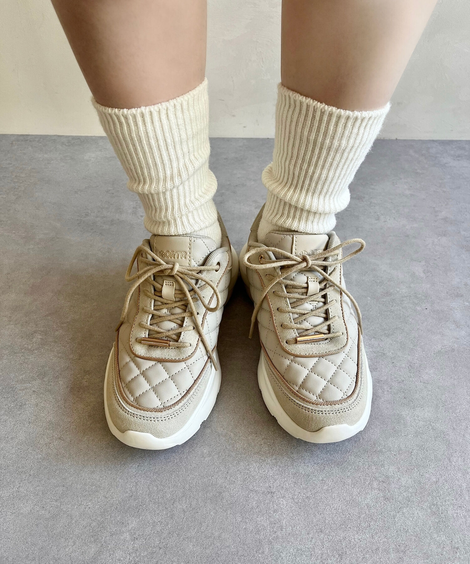 ORiental TRaffic「【トレンド】キルティングデザインスニーカー/OT3743」|スニーカー|