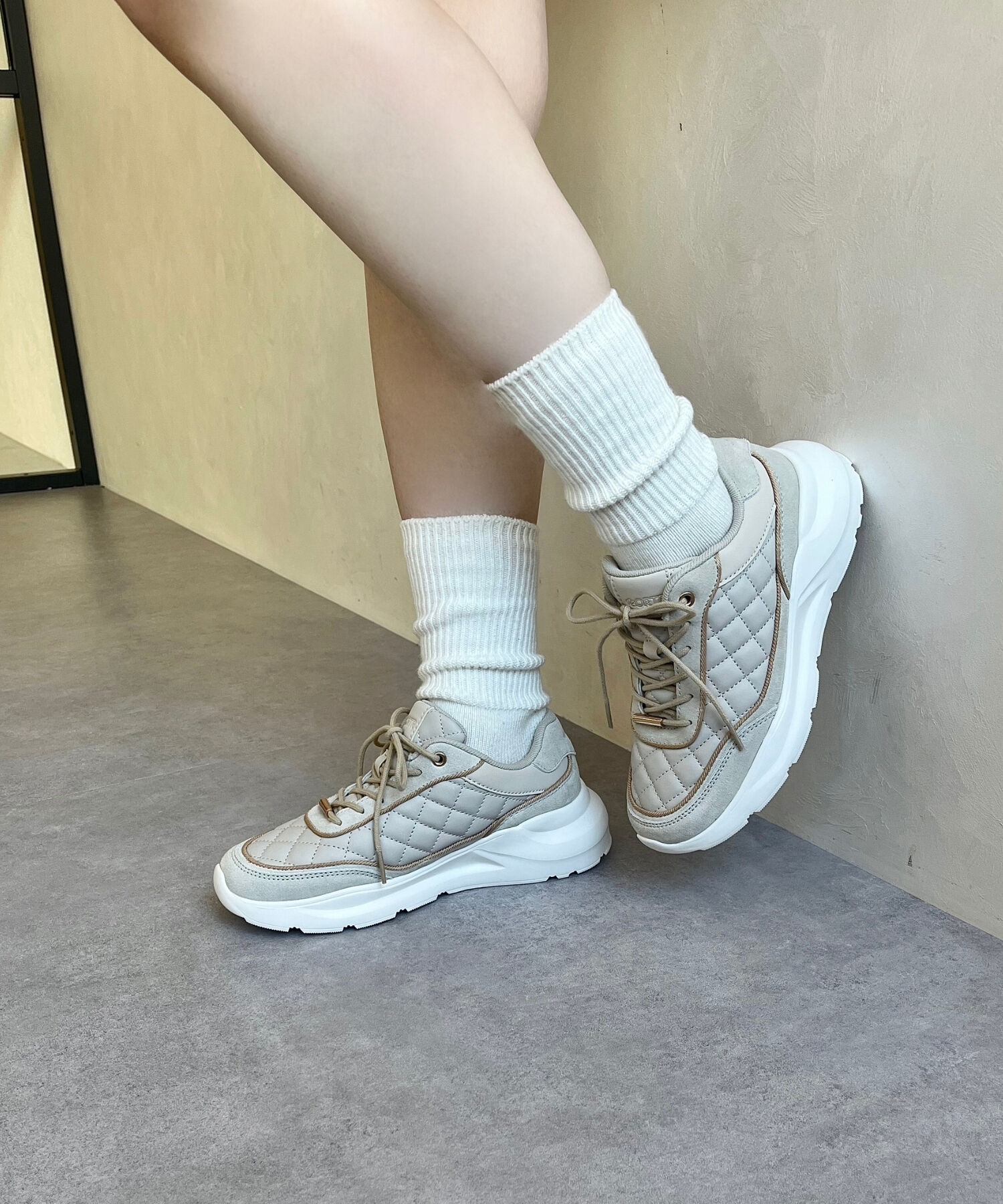 ORiental TRaffic「【トレンド】キルティングデザインスニーカー/OT3743」|スニーカー|