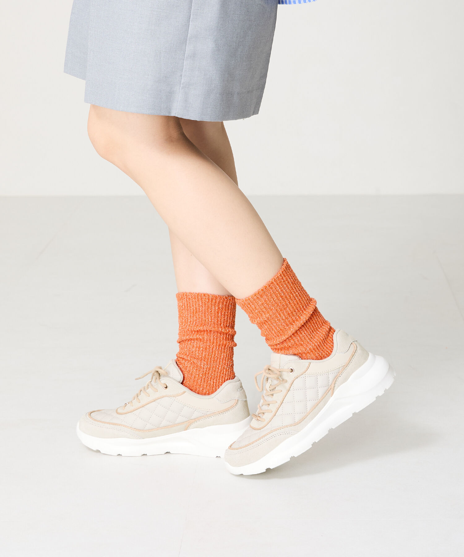 ORiental TRaffic「【トレンド】キルティングデザインスニーカー/OT3743」|スニーカー|