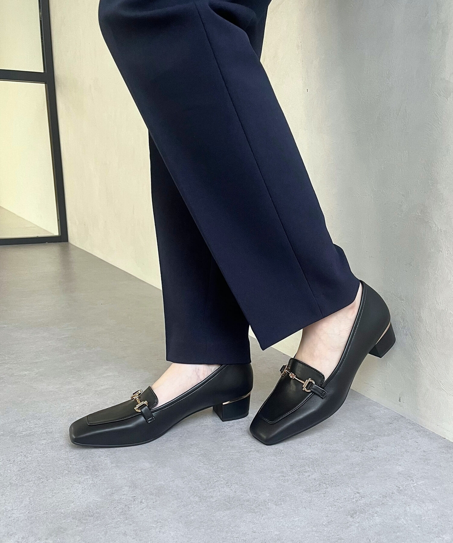 WA Oriental TRaffic「メタリックラインビットヒールローファー/42301」|パンプス|