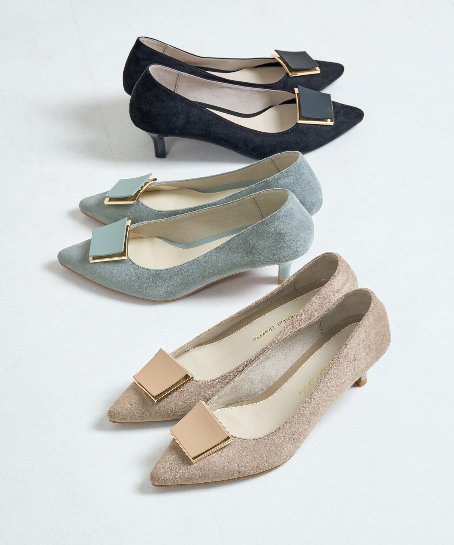 WA Oriental TRaffic「2wayスクエアモチーフヒールパンプス/42305」|パンプス|BEIGE