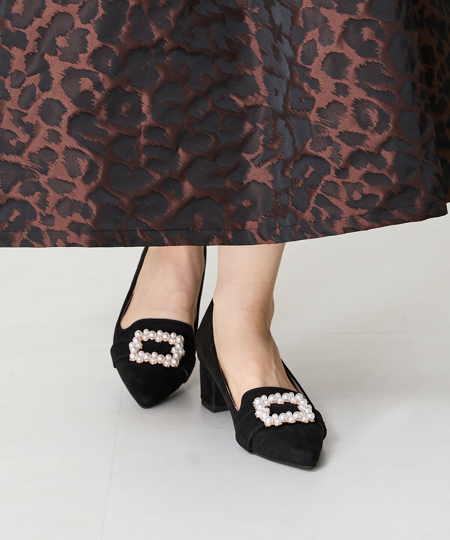 ORiental TRaffic「パール モチーフ ヒール オペラ パンプス /41312」|パンプス|