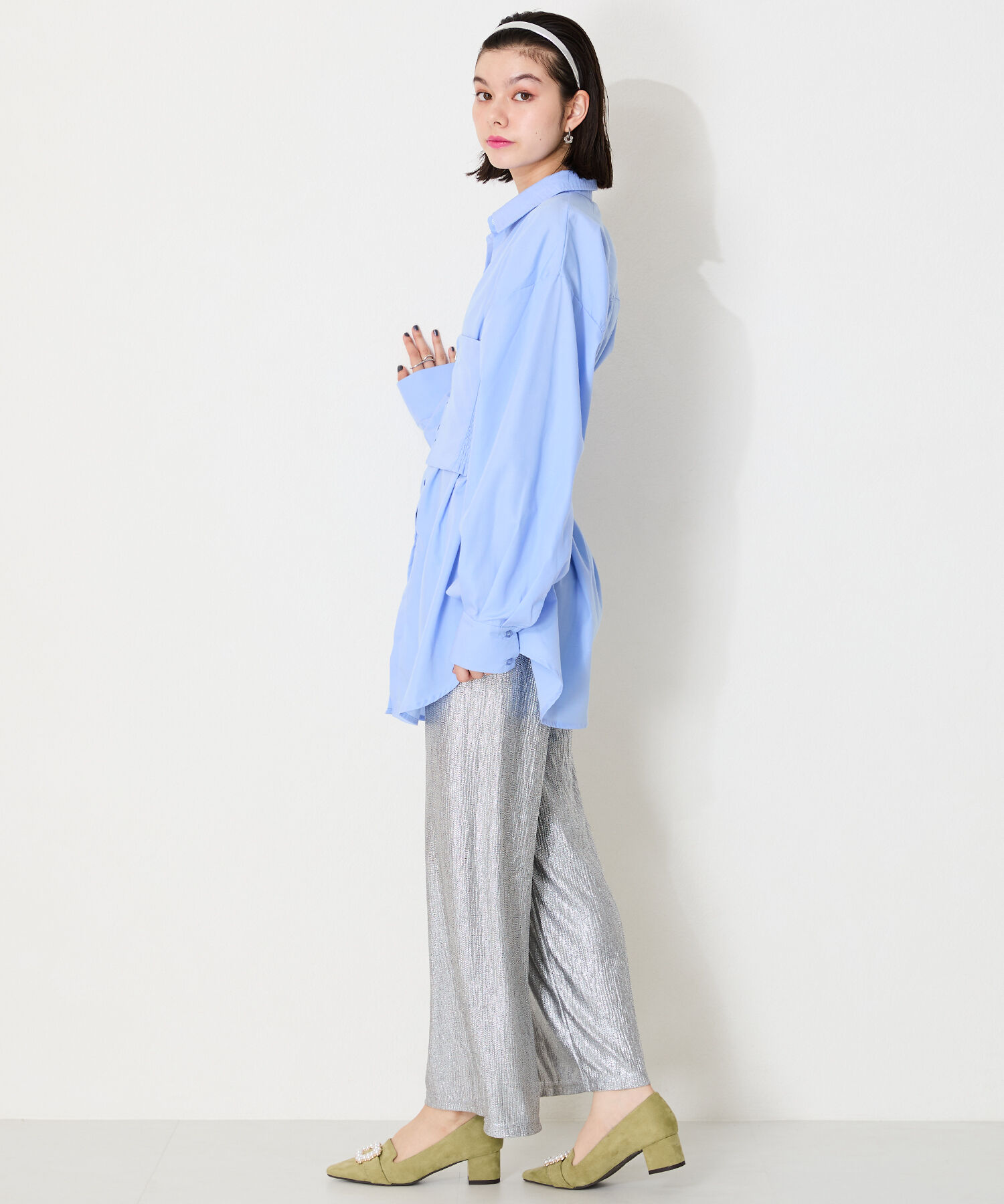 ORiental TRaffic「パール モチーフ ヒール オペラ パンプス /41312」|パンプス|