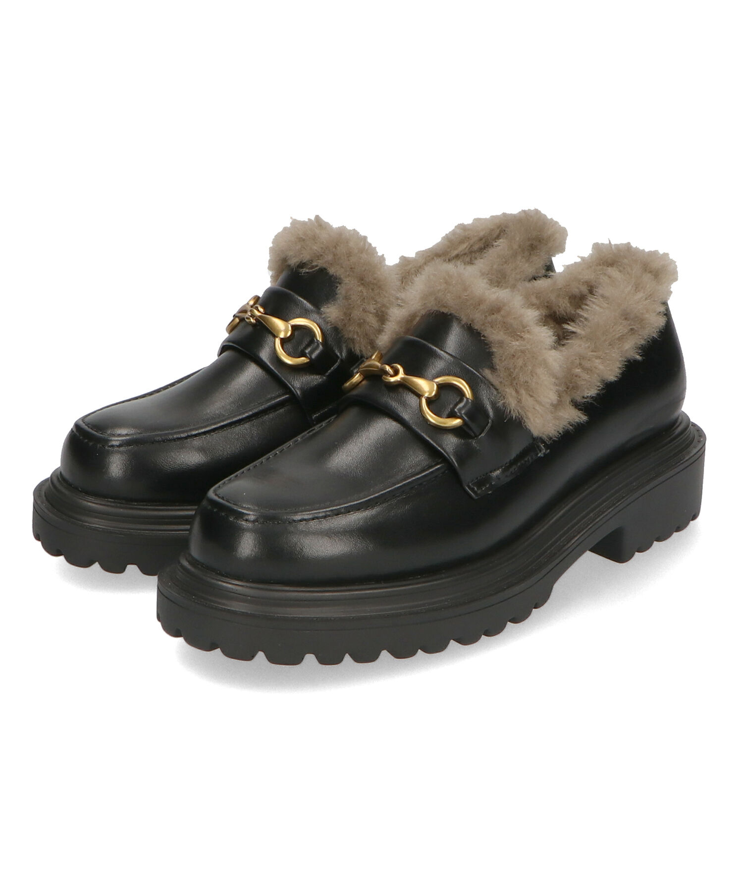 ORiental TRaffic「ビット モチーフ ファー ローファー /41313」|ローファー|