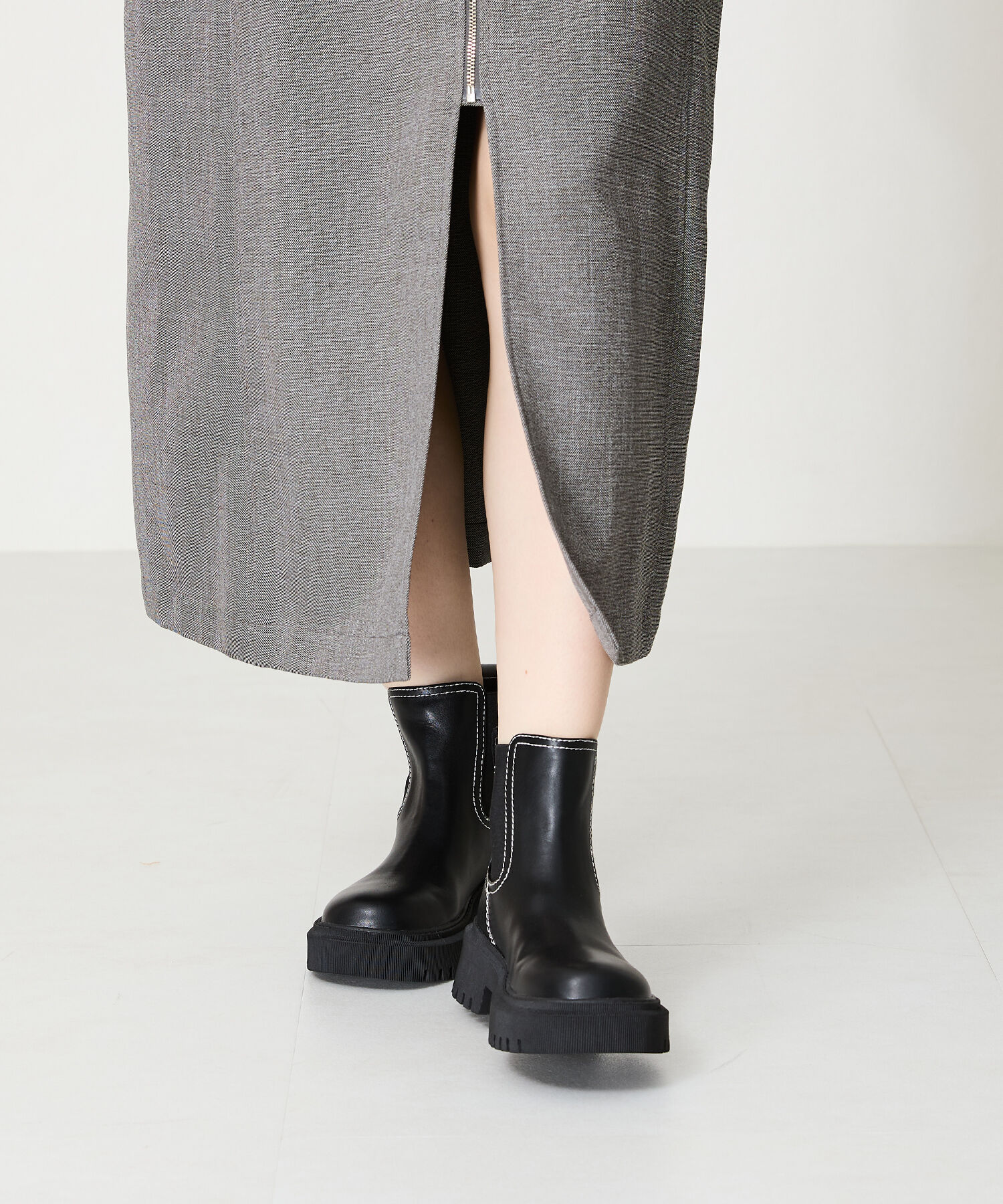 ORiental TRaffic「カラー ステッチ サイドゴア ブーツ /41408」|ショートブーツ|