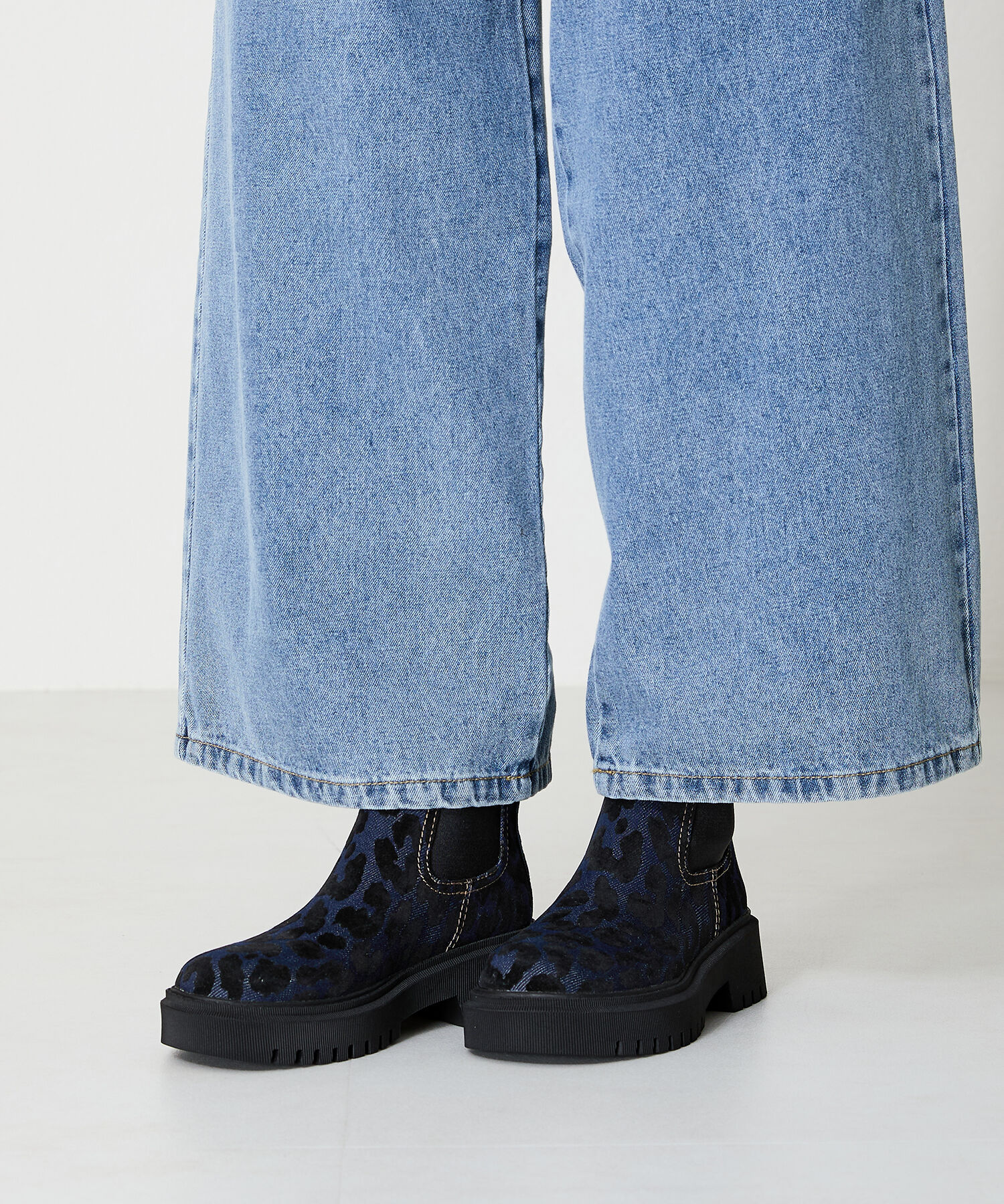 ORiental TRaffic「カラー ステッチ サイドゴア ブーツ /41408」|ショートブーツ|