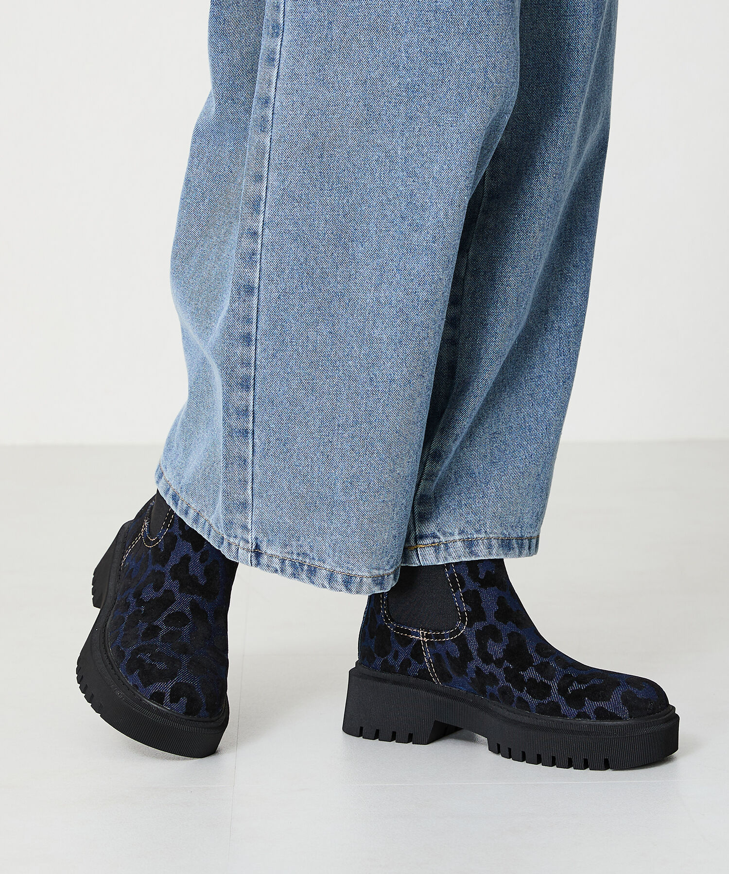 ORiental TRaffic「カラー ステッチ サイドゴア ブーツ /41408」|ショートブーツ|