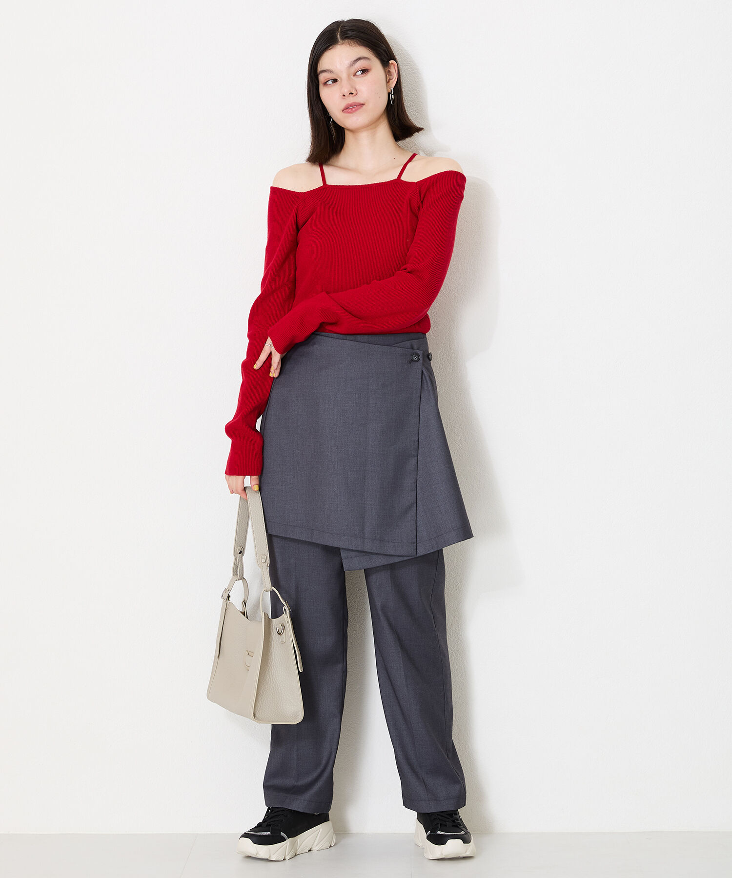 ORiental TRaffic「グリッター&times;スムース厚底スニーカー/OT3741」|スニーカー|