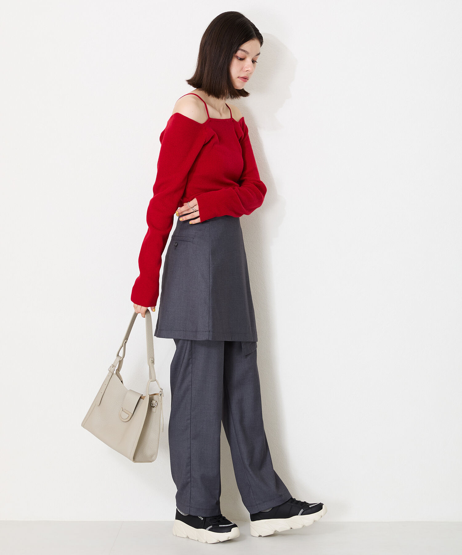 ORiental TRaffic「グリッター&times;スムース厚底スニーカー/OT3741」|スニーカー|