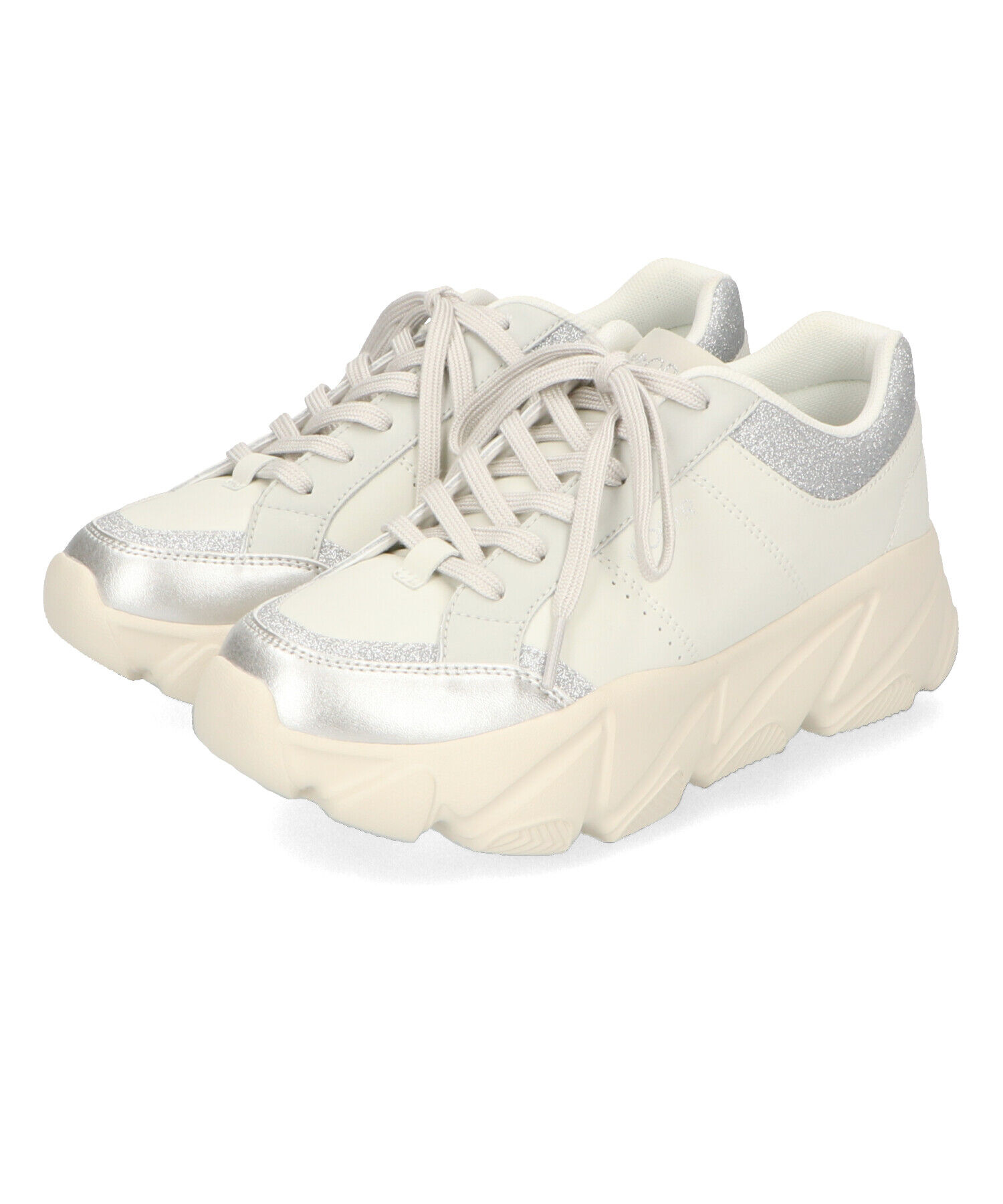 ORiental TRaffic「グリッター&times;スムース厚底スニーカー/OT3741」|スニーカー|