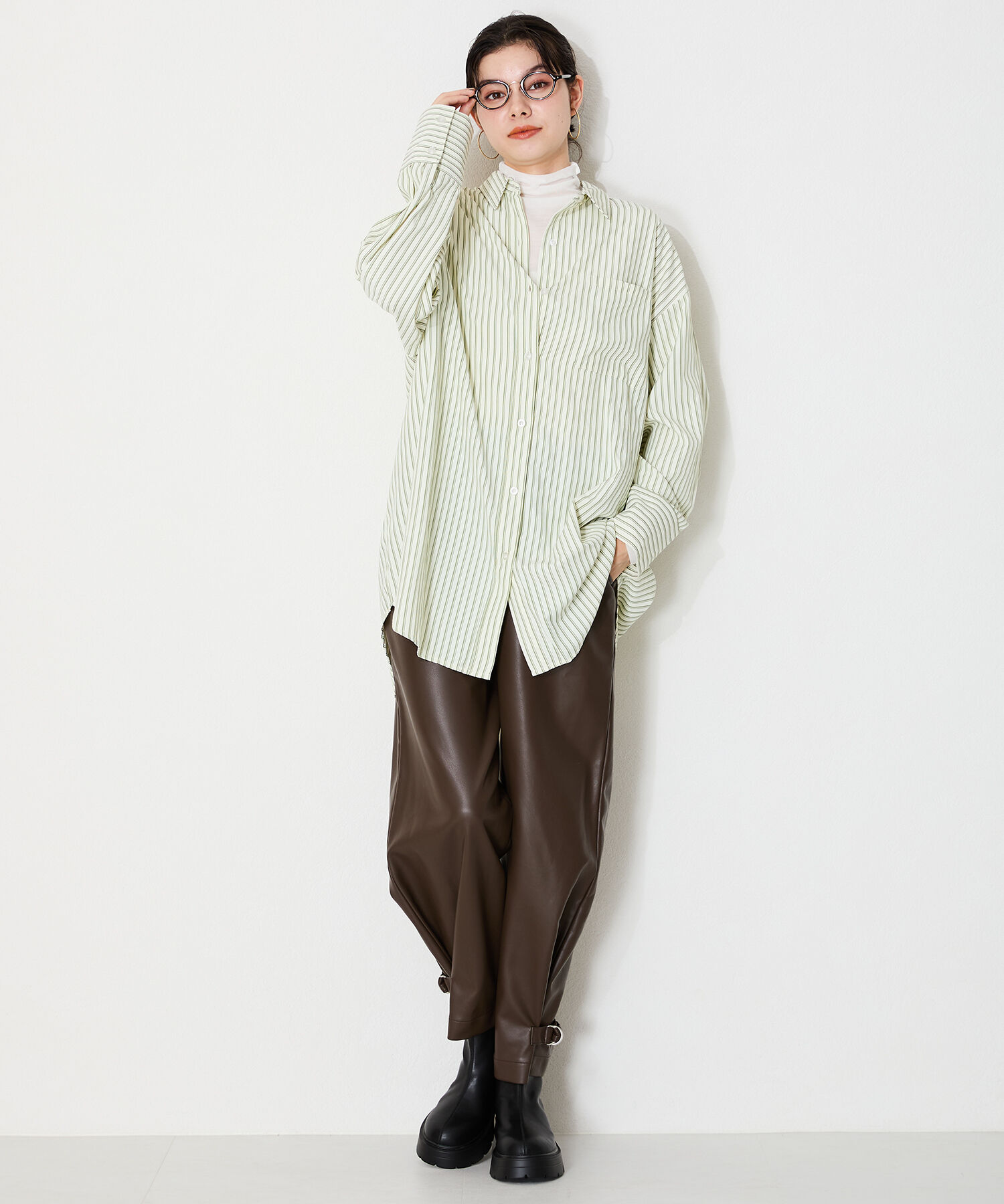 ORiental TRaffic「ソフト レザー 厚底 ショート ブーツ /41416」|ショートブーツ|