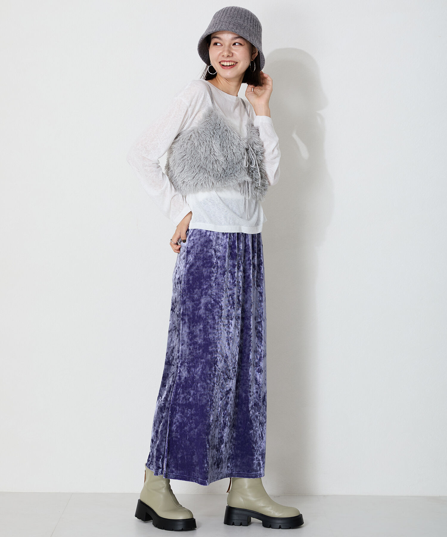 ORiental TRaffic「ソフト レザー 厚底 ショート ブーツ /41416」|ショートブーツ|